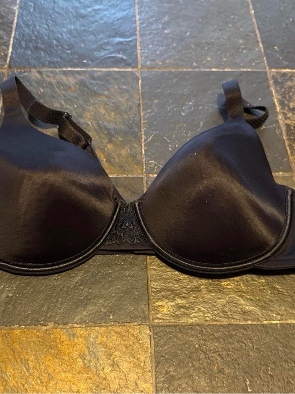 Vanity Fair Black Smooth T-Shirt Bra